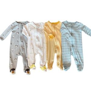 Baby Footed Zip Pajama Bundle Carter's Baby Footies Set  Bundle Size 6 months